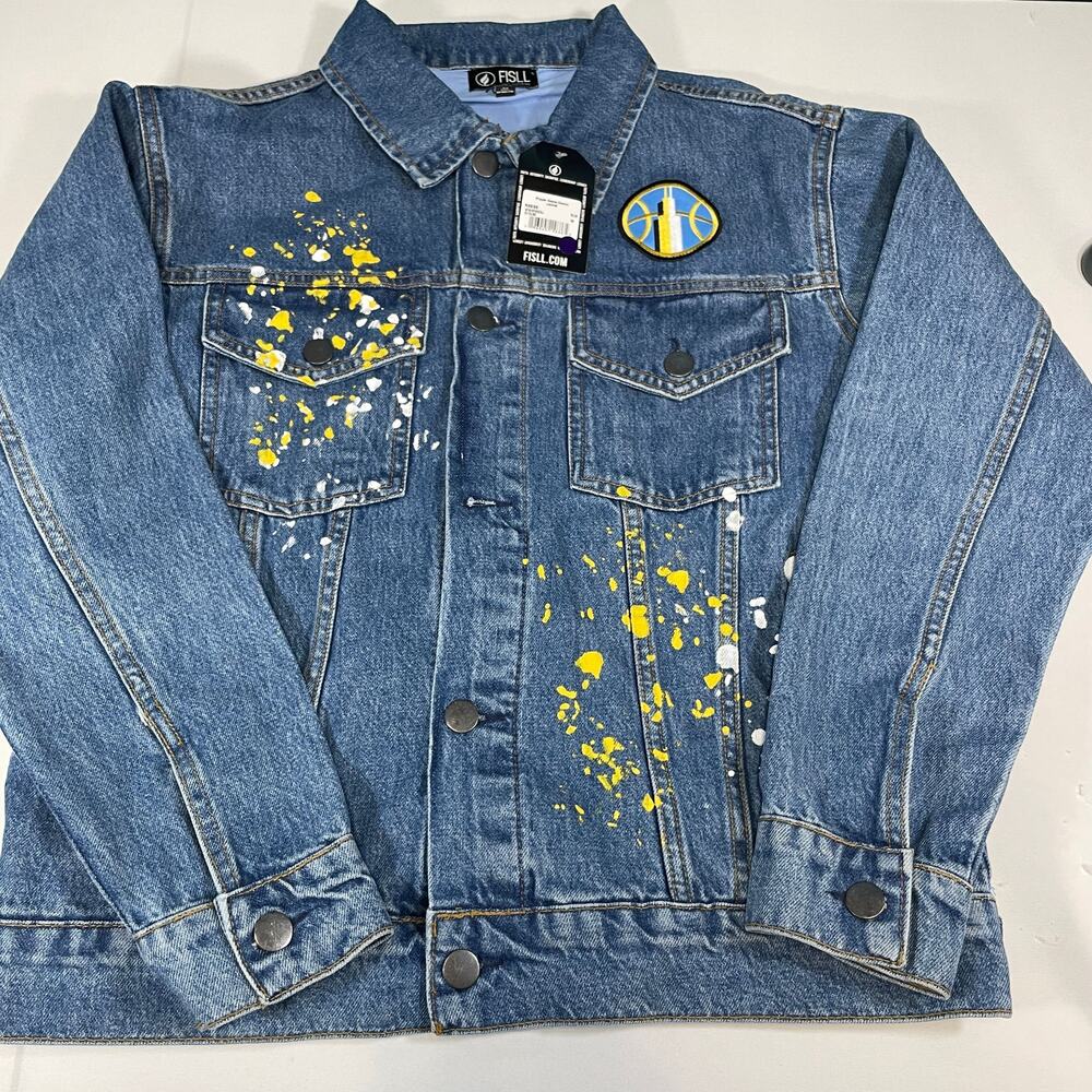 Angel Reece Chicago Sky Fisll Denim Jacket